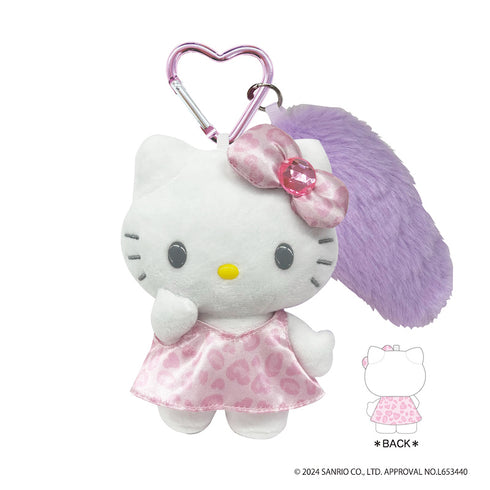 『ハローキティ』HELLO KITTY 2024 GOGOギャル COLLECTION しっぽつきマスコットキーホルダー ヒョウ (ピンク)